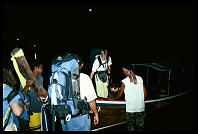 Boarding the longtail in Krabi