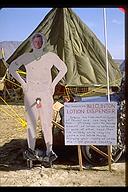 Burning Man 1998 - The Bill Clinton suntan lotion dispenser