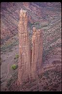 Too bad its off limits to climbing. Spider Rock, Canyon de Chelly, Arizona